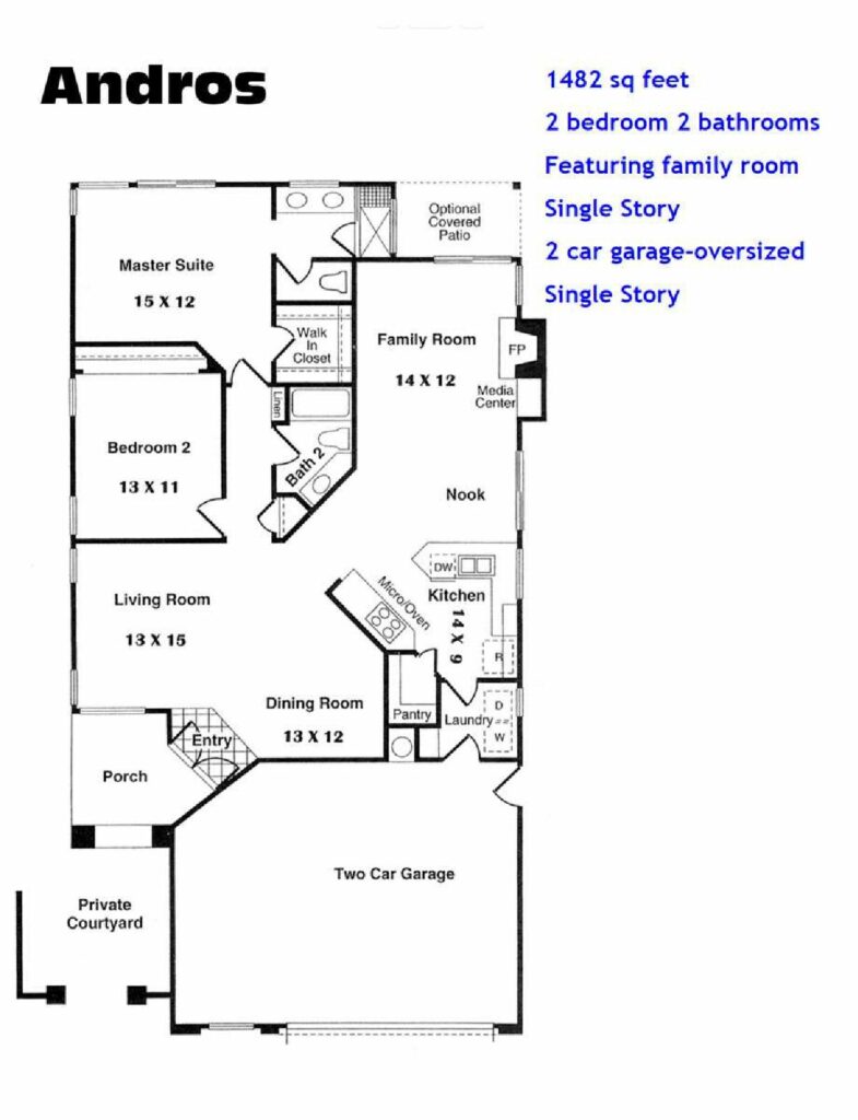 Ocean Hills Country Club Andros Floor Plan